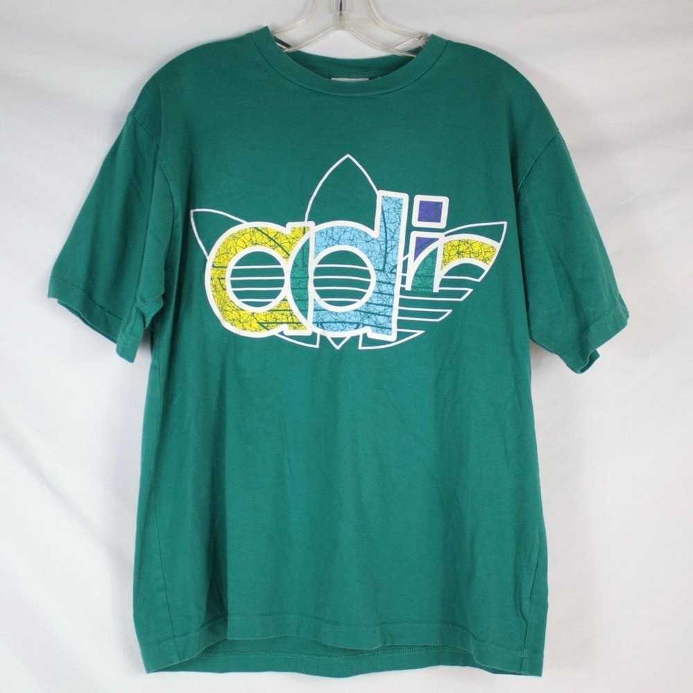 Adidas Green Short Sleeve Graphic T-Shirt Men's Size M